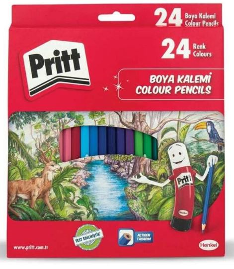 PRITT Kuru Boya Uzun 24 Renk
