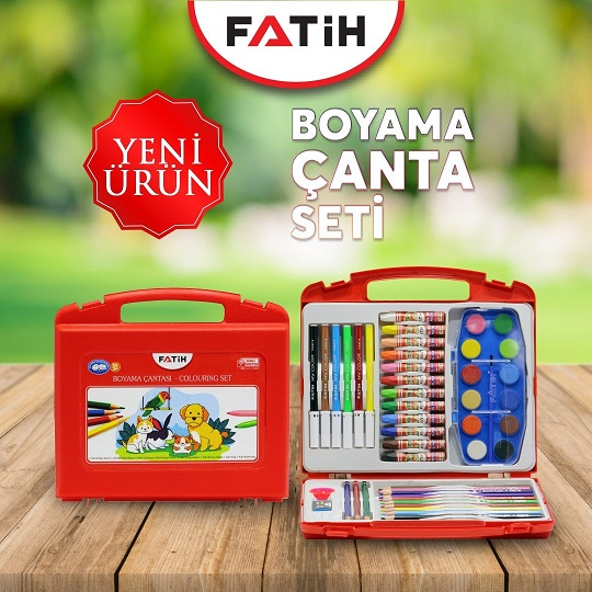 Fatih Boyama Seti Çantalı – Çocuklar İçin Renkli ve Eğlenceli Boyama Deneyimi