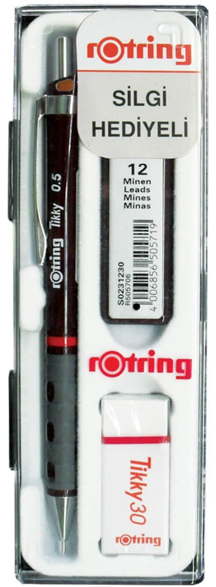 Rotring Versatil Kalem Tikky Okul Seti 0.5 Bordo