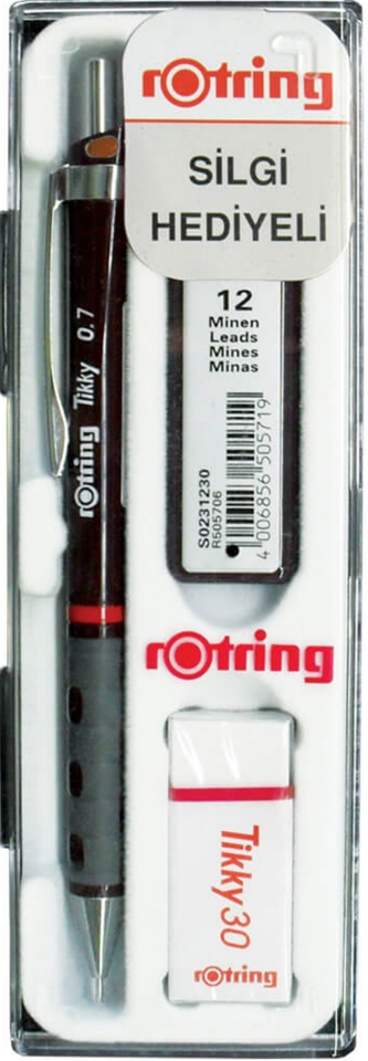 Rotring Versatil Kalem Tikky Okul Seti 0.7 Bordo