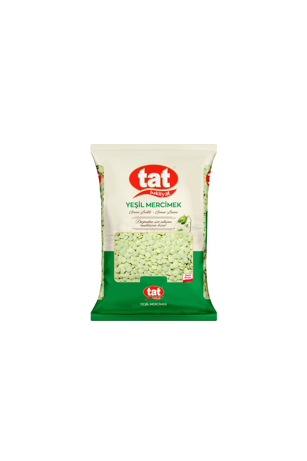 Tat Yeşil Mercimek 6,5 - 7 mm 25 Kg (Yerli – Yozgat)