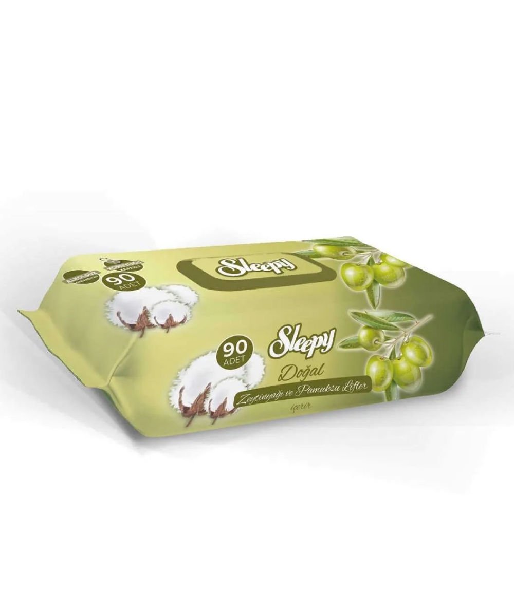 Sleepy Islak Havlu Zeytinyağlı 90’lı (Ekonomik Paket)